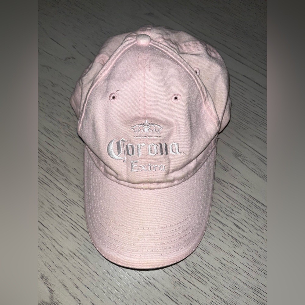 Corona Pink and White Cap